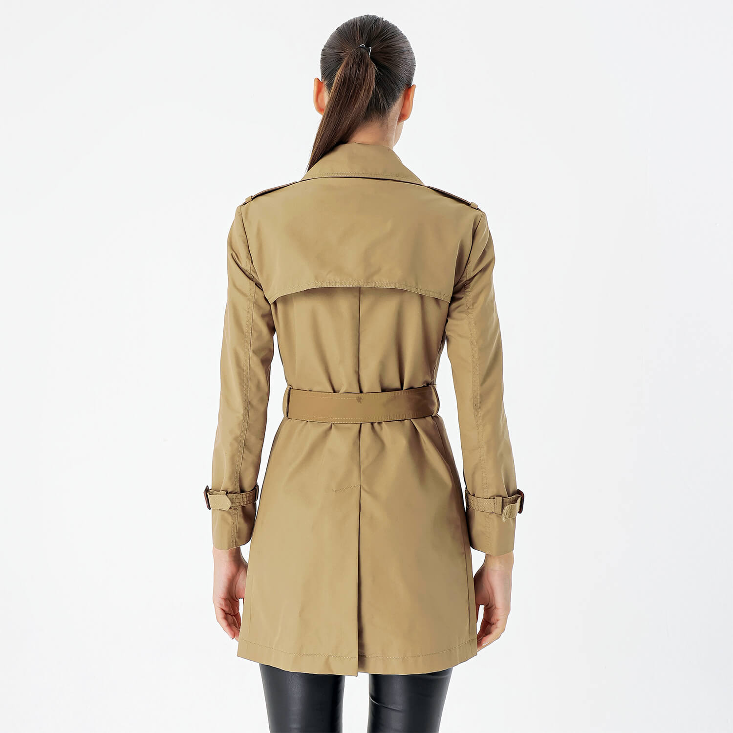 Gucci - Brown Cotton Double Breasted Trench Coat